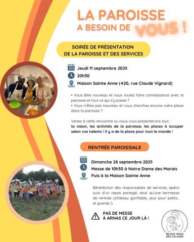 Présentation et rentrée